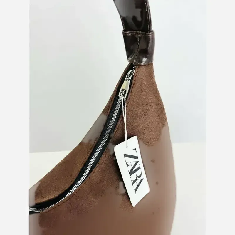 کیف زنانه جیر شکلاتی مدل vivi وارداتی