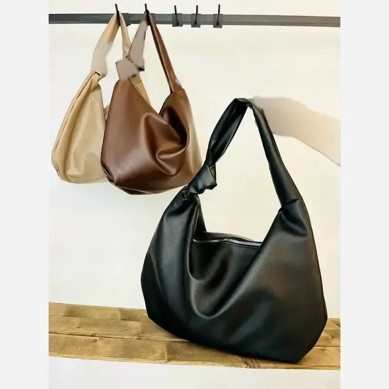 کیف زنانه یک طرف گره جنس وارداتی رنگ مشکی