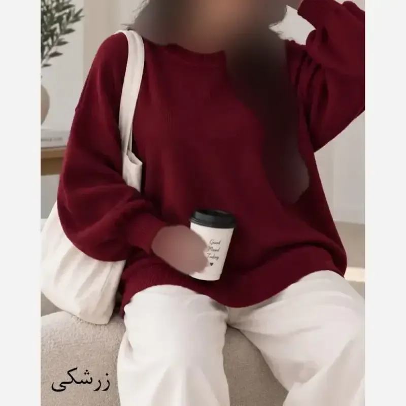 بلوز بافت زنانه نخ ترک ساده لش ضد حساسیت سایز 36 تا 50