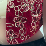 جلیقه مخمل گلدوزی پولک دوزی شده آستردوزی شده فری سایز