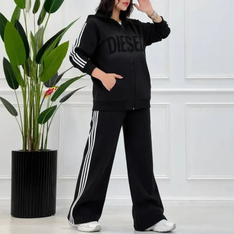 ست سویشرت شلوار دورس تو کرکی گرم دیزل اسپرت زنانه مردانه
